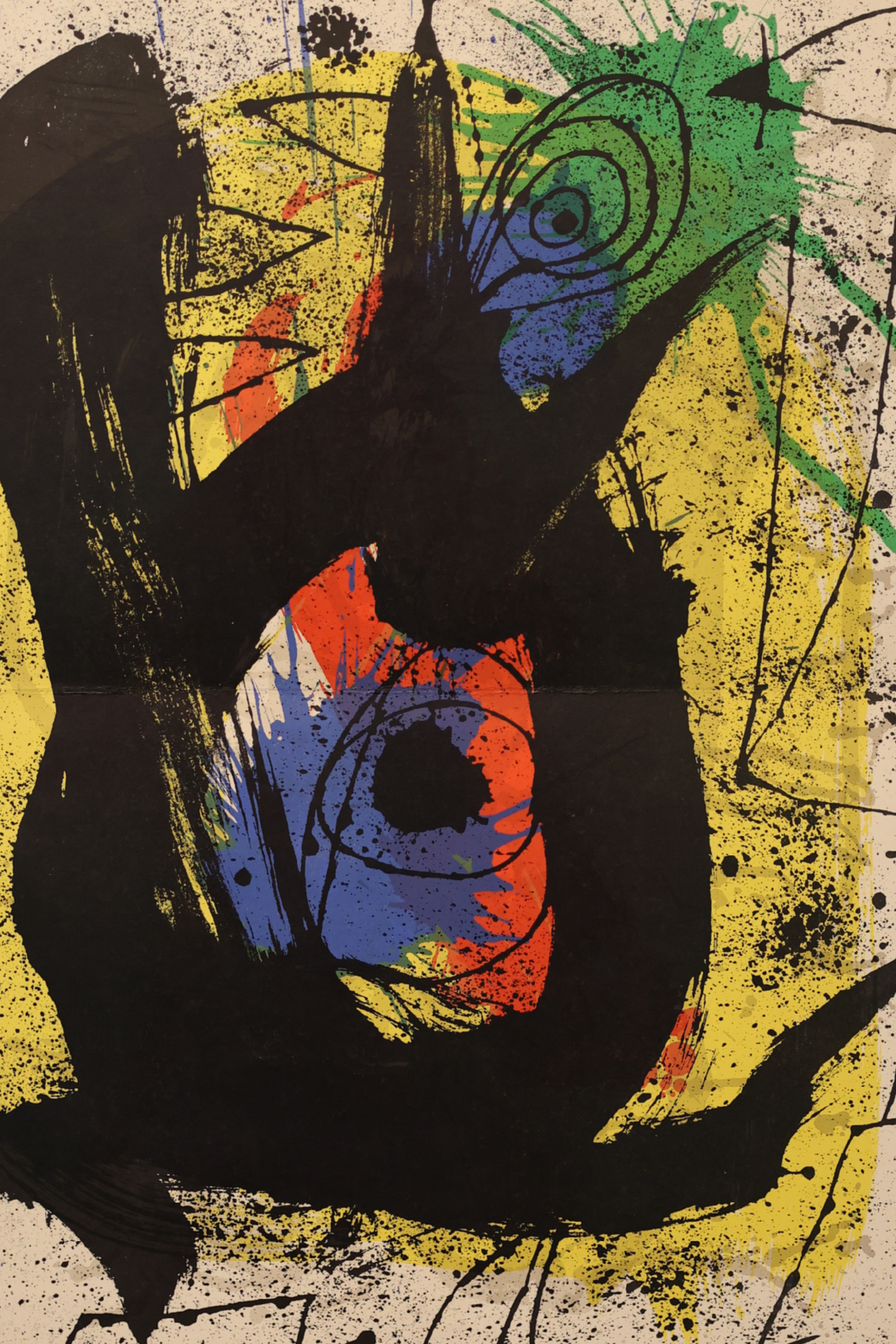 Joan Miró Original 1965 DLM produced 151-152 'Derrière le Miroir' double page lithograph