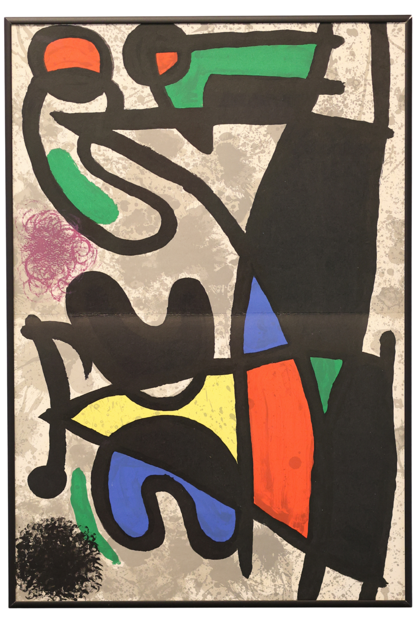 Joan Miró Original 1970 DLM produced 186 'Derrière le Miroir' double page lithograph