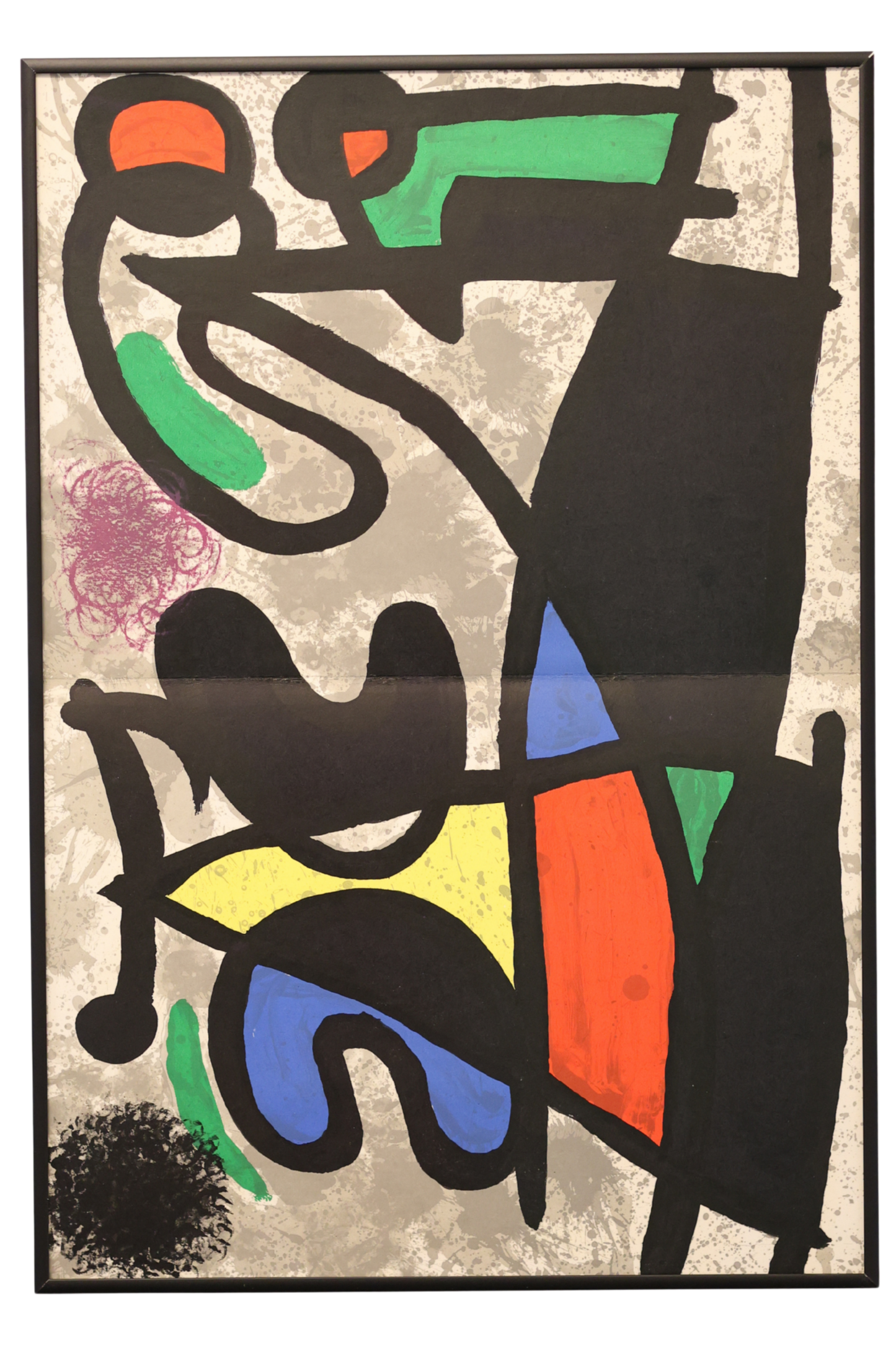 Joan Miró Original 1970 DLM produced 186 'Derrière le Miroir' double page lithograph