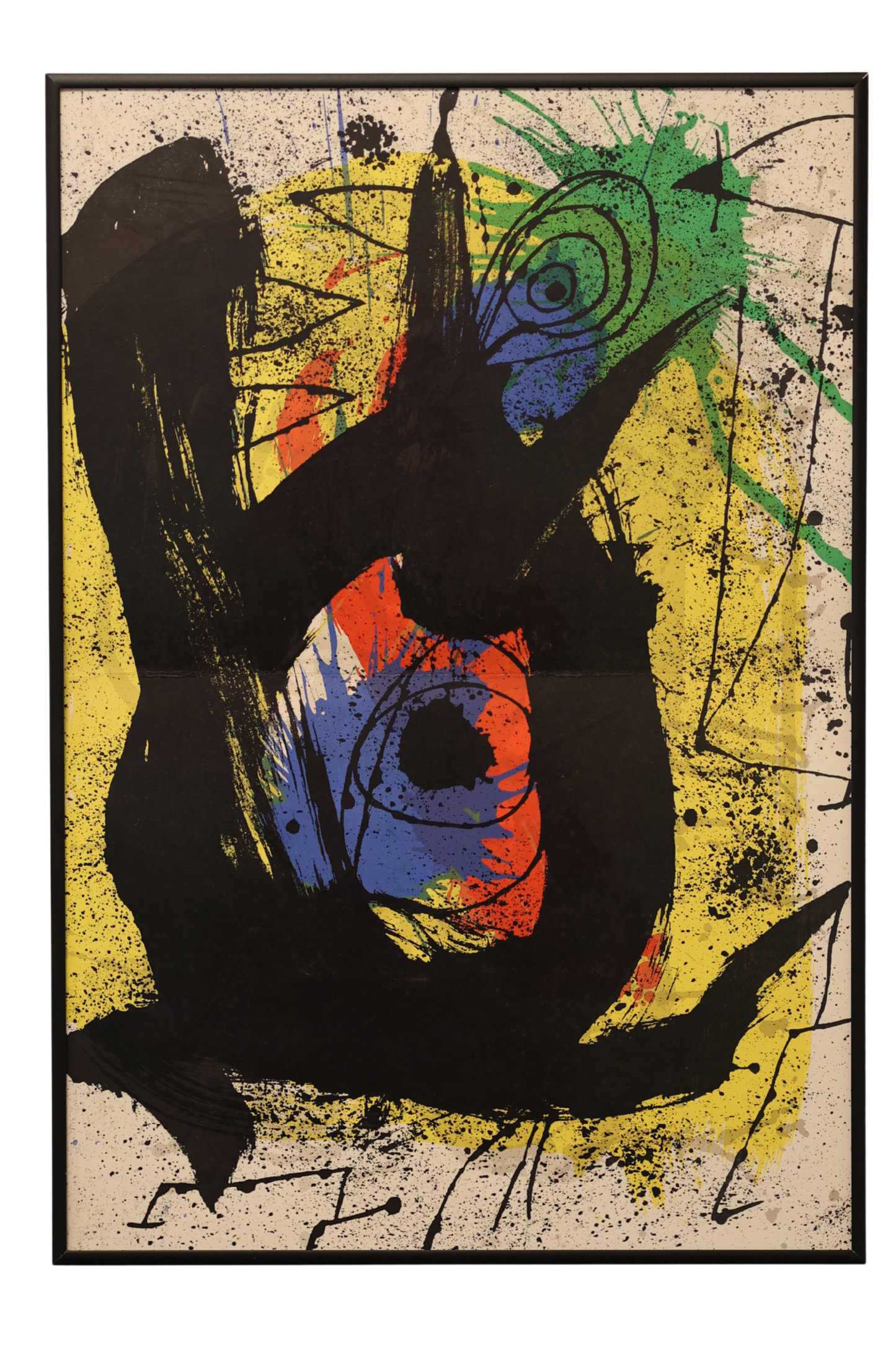 Joan Miró Original 1965 DLM produced 151-152 'Derrière le Miroir' double page lithograph