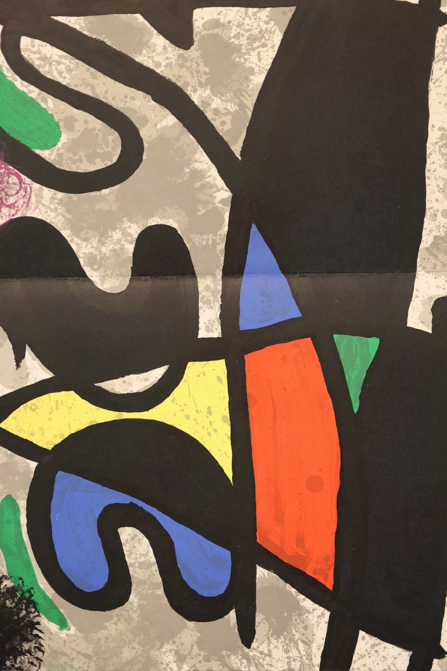 Joan Miró Original 1970 DLM produced 186 'Derrière le Miroir' double page lithograph