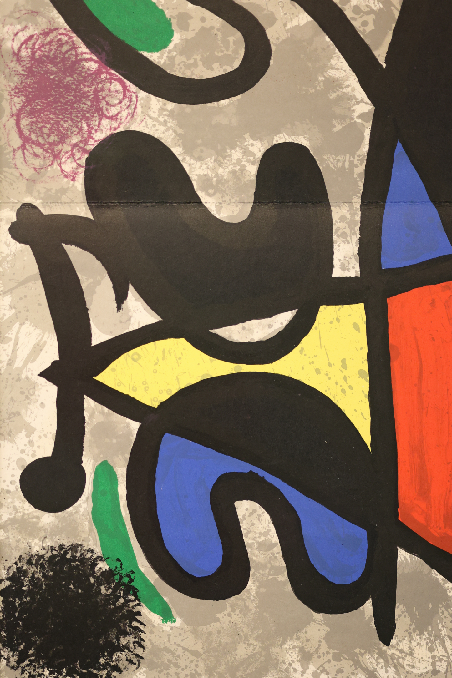 Joan Miró Original 1970 DLM produced 186 'Derrière le Miroir' double page lithograph