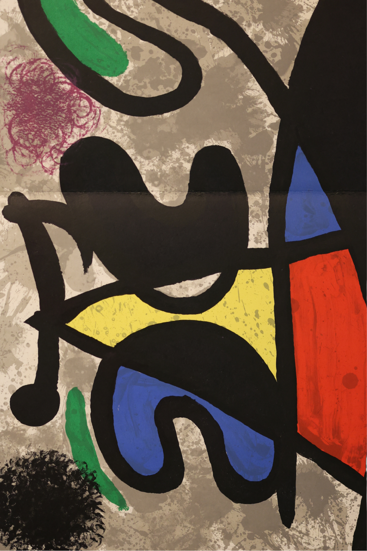 Joan Miró Original 1970 DLM produced 186 'Derrière le Miroir' double page lithograph