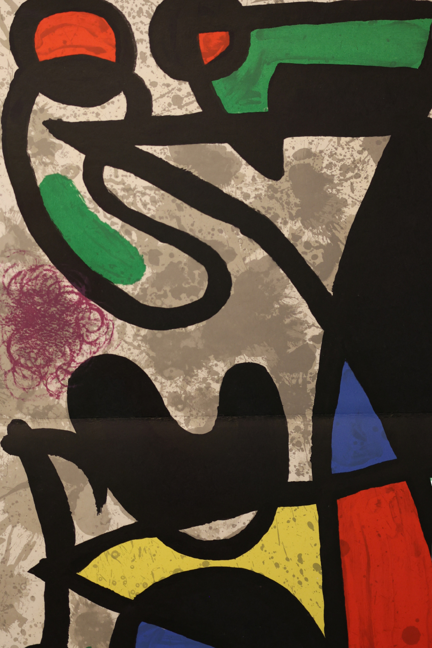 Joan Miró Original 1970 DLM produced 186 'Derrière le Miroir' double page lithograph