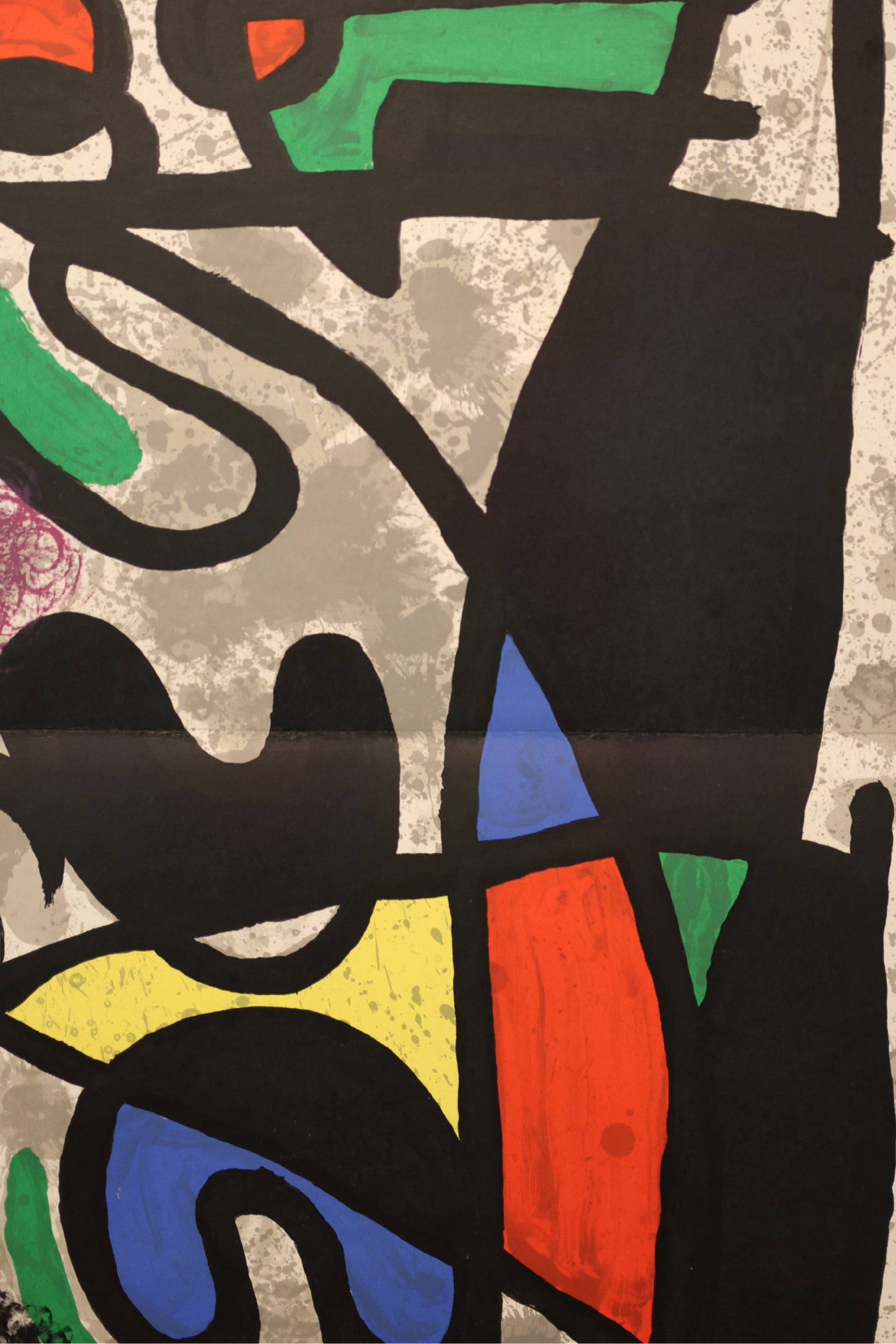 Joan Miró Original 1970 DLM produced 186 'Derrière le Miroir' double page lithograph