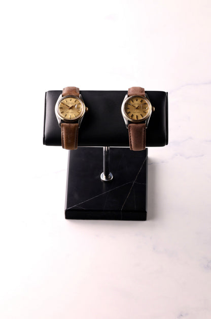 Watch Stand Leather With Cover Marble