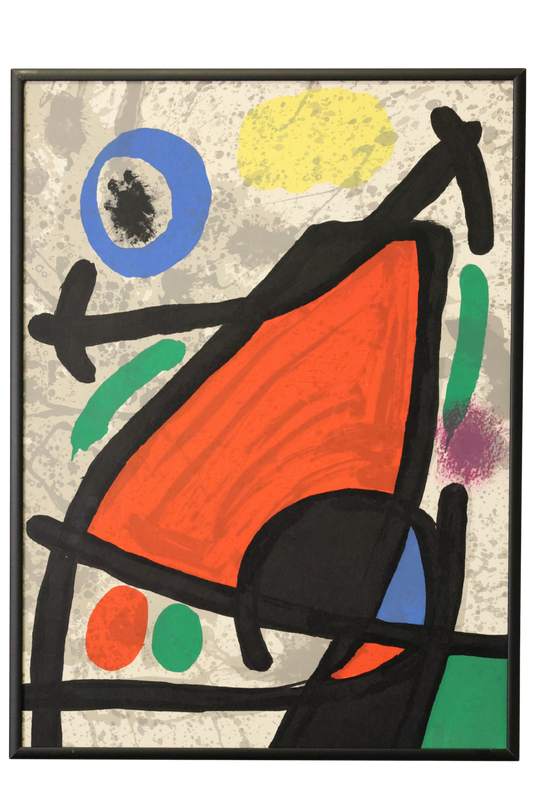 Joan Miró Original 1970 no 186 'Derrière le Miroir' lithograph