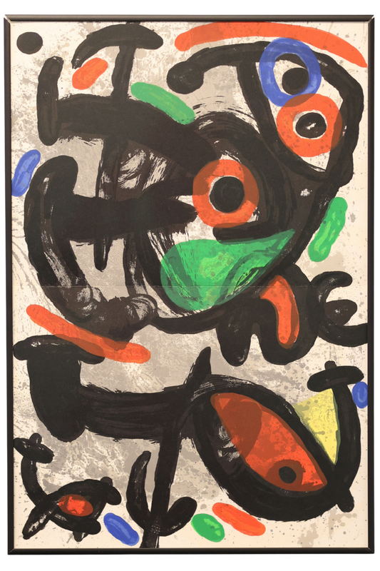Joan Miró Original 1970 DLM produced 186 'Derrière le Miroir' double page lithograph