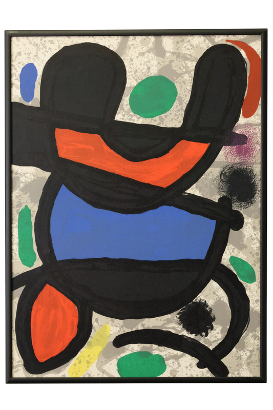 Joan Miró Original 1970 no 186 'Derrière le Miroir' lithograph