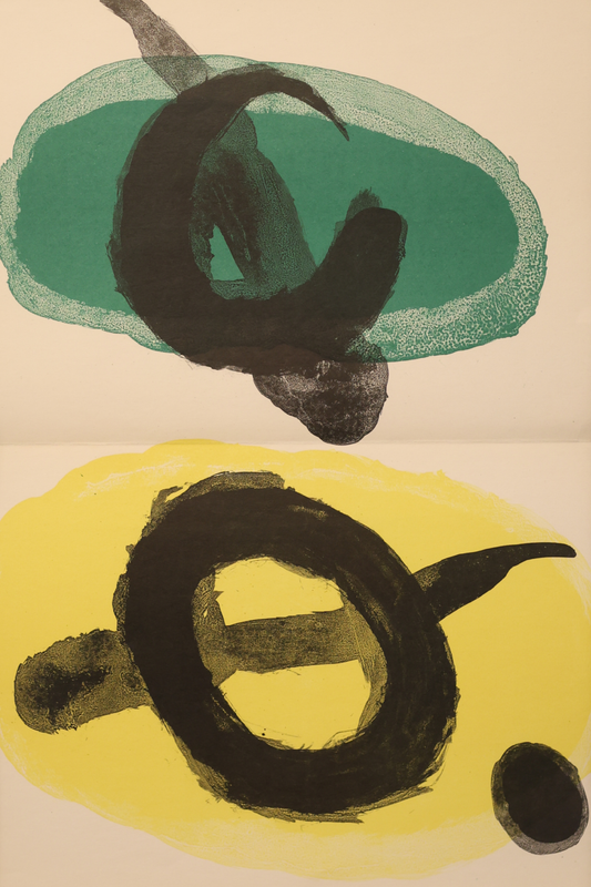 Joan Miró Original 1965 DLM produced 151-152 'Derrière le Miroir' double page lithograph