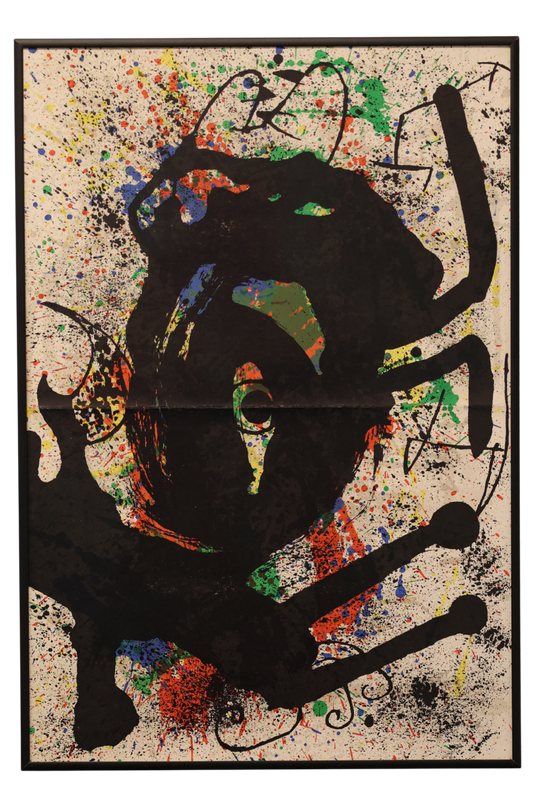 Joan Miró Original 1965 DLM produced 151-152 'Derrière le Miroir' double page lithograph
