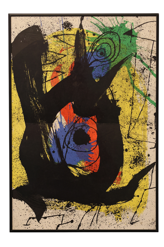 Joan Miró Original 1965 DLM produced 151-152 'Derrière le Miroir' double page lithograph