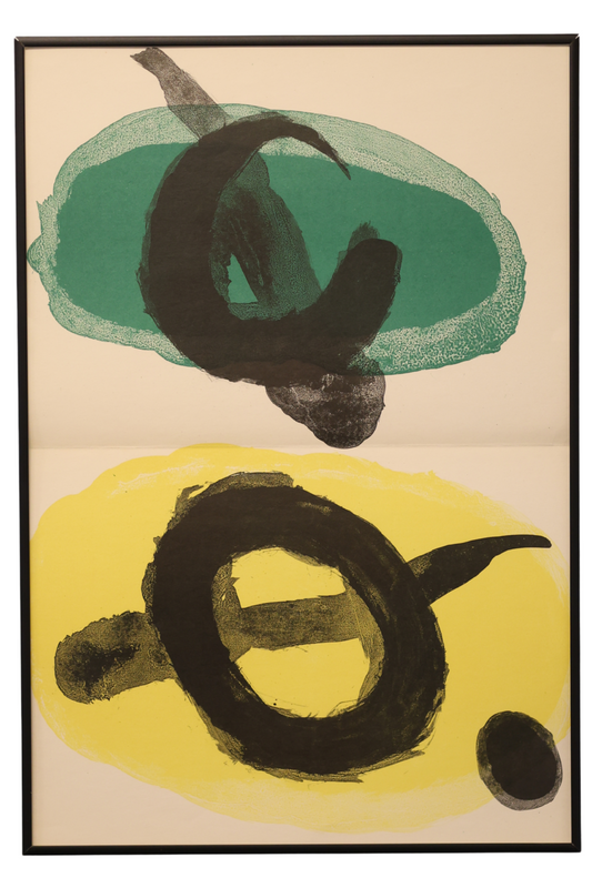 Joan Miró Original 1965 DLM produced 151-152 'Derrière le Miroir' double page lithograph