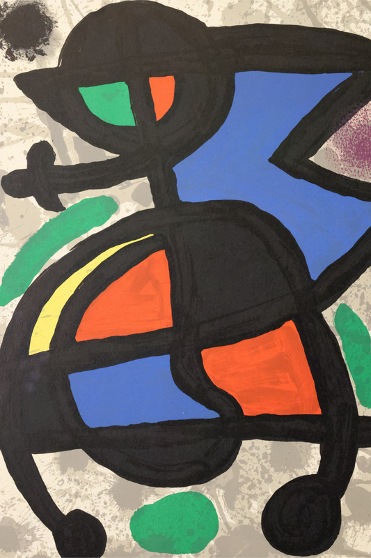 Joan Miró Original 1970 no 186 'Derrière le Miroir' lithograph