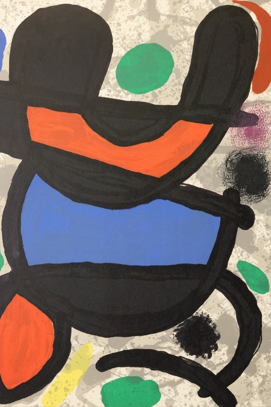 Joan Miró Original 1970 no 186 'Derrière le Miroir' lithograph
