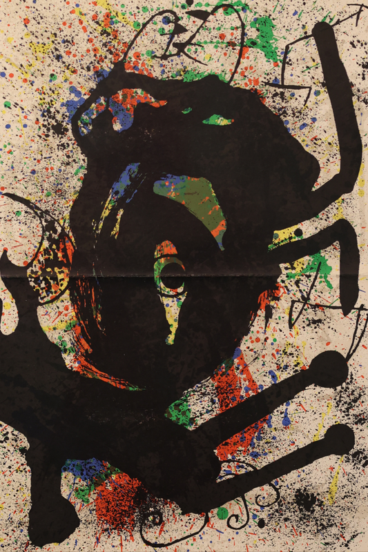 Joan Miró Original 1965 DLM produced 151-152 'Derrière le Miroir' double page lithograph