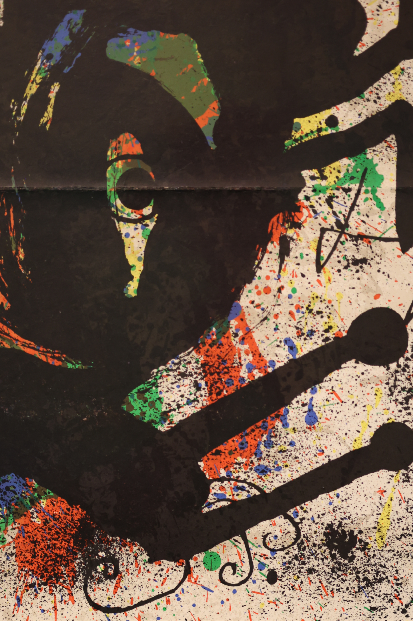 Joan Miró Original 1965 DLM produced 151-152 'Derrière le Miroir' double page lithograph