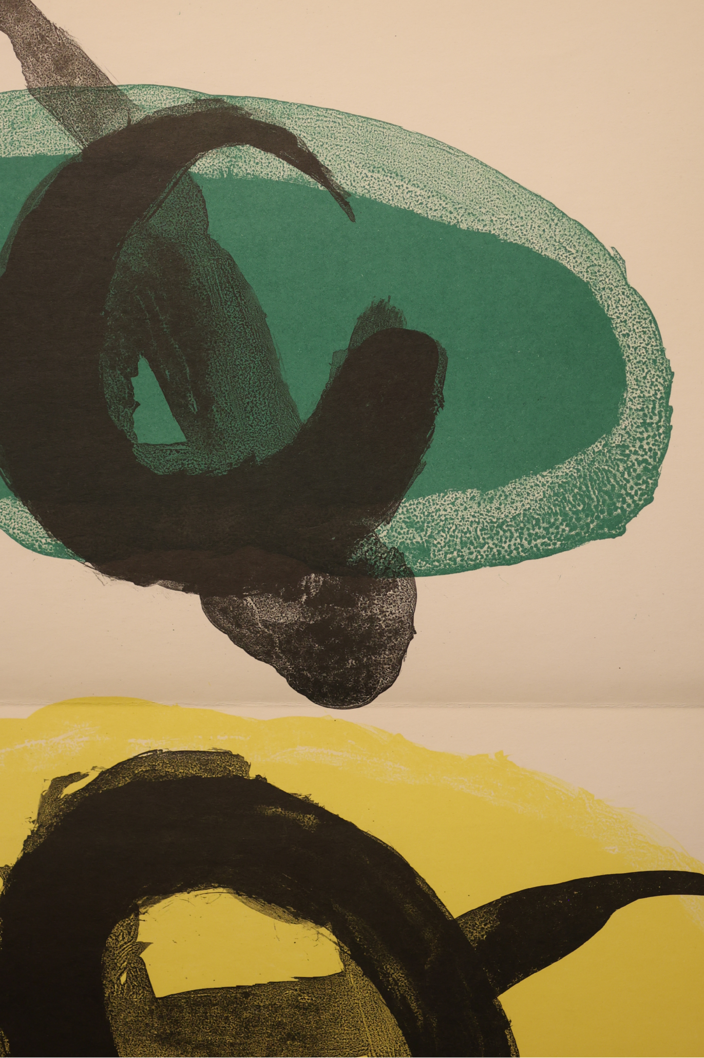 Joan Miró Original 1965 DLM produced 151-152 'Derrière le Miroir' double page lithograph
