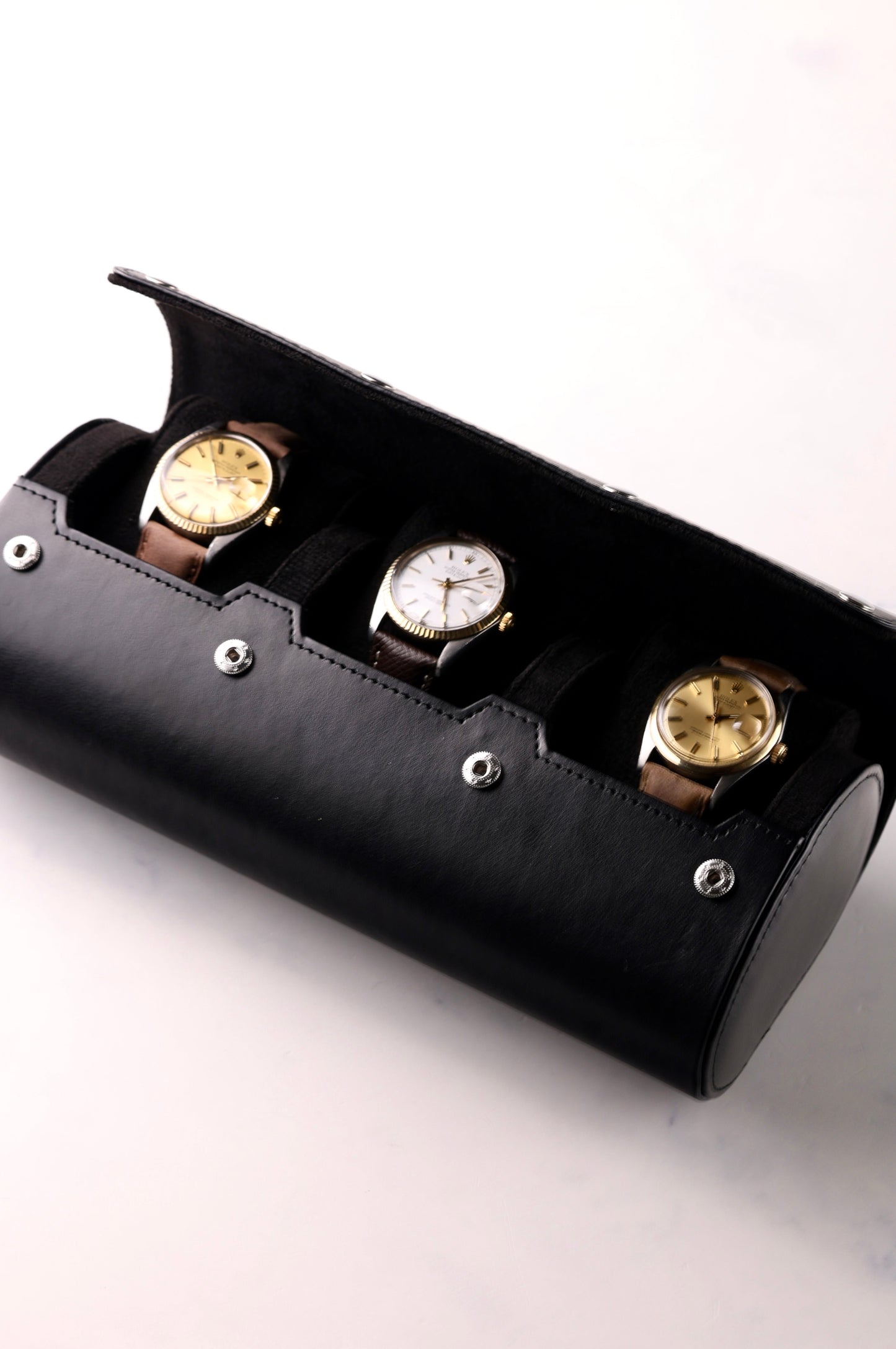Watch Roll Black Leather
