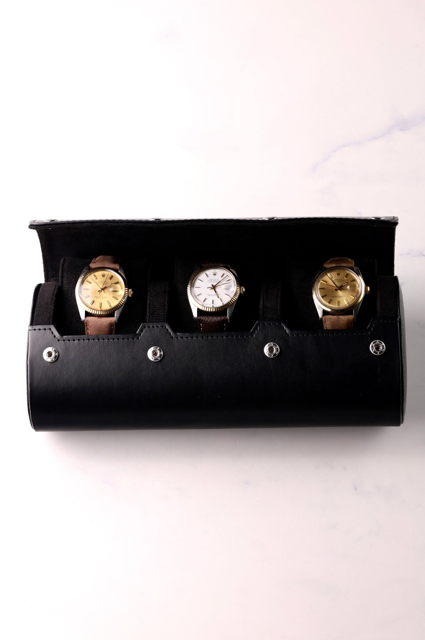 Watch Roll Black Leather