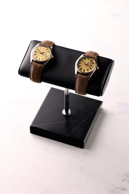 Watch Stand Leather With Cover Marble