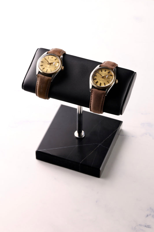 Watch Stand Leather With Cover Marble