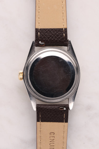 Rolex Datejust 1600 Two Tone on leather strap year 1980