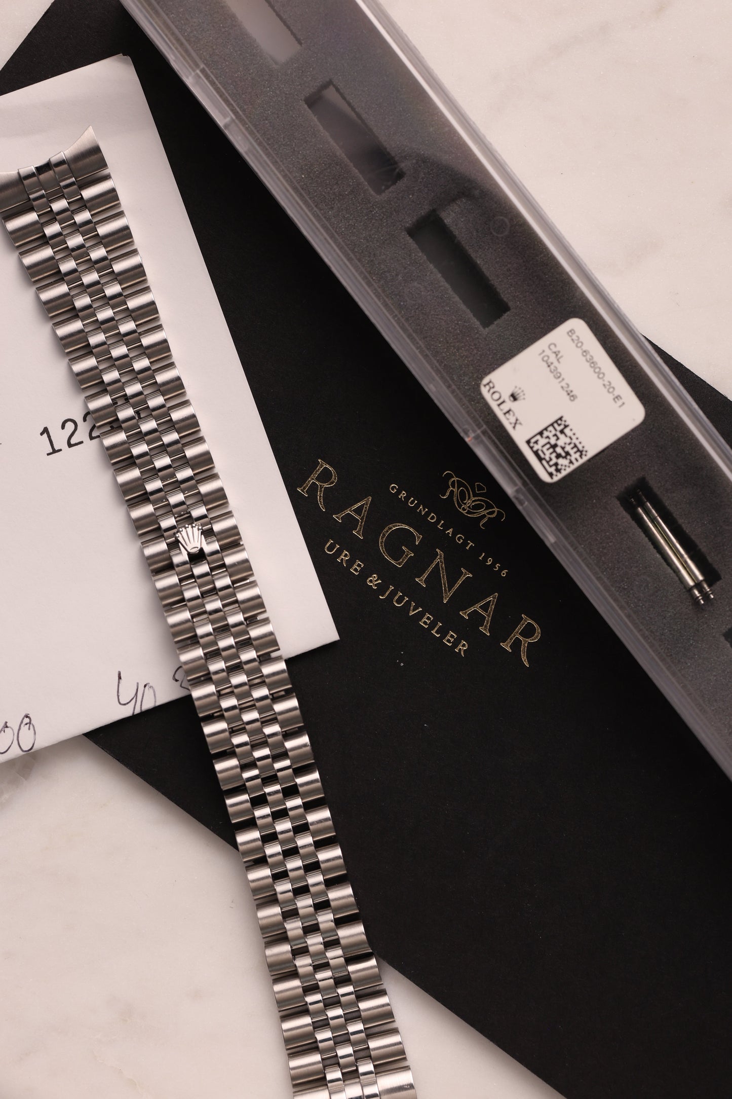 Rolex Super Jubilee 63600 with original box, receipt and fully linked